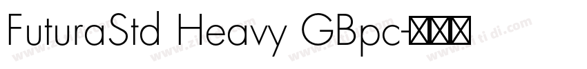 FuturaStd Heavy GBpc字体转换